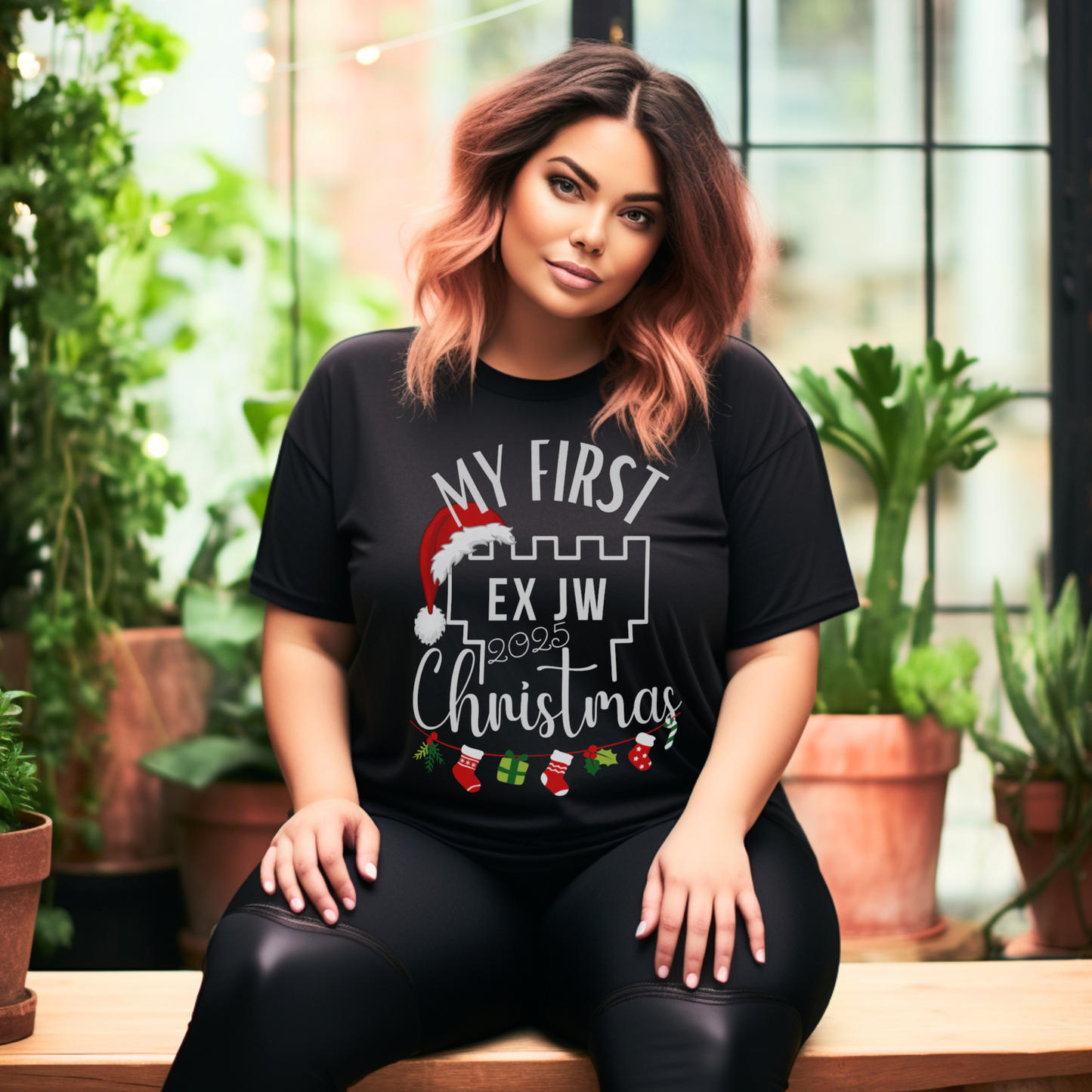My First Ex JW Christmas T-shirt, First Christmas Free, Cult Survivor Gift