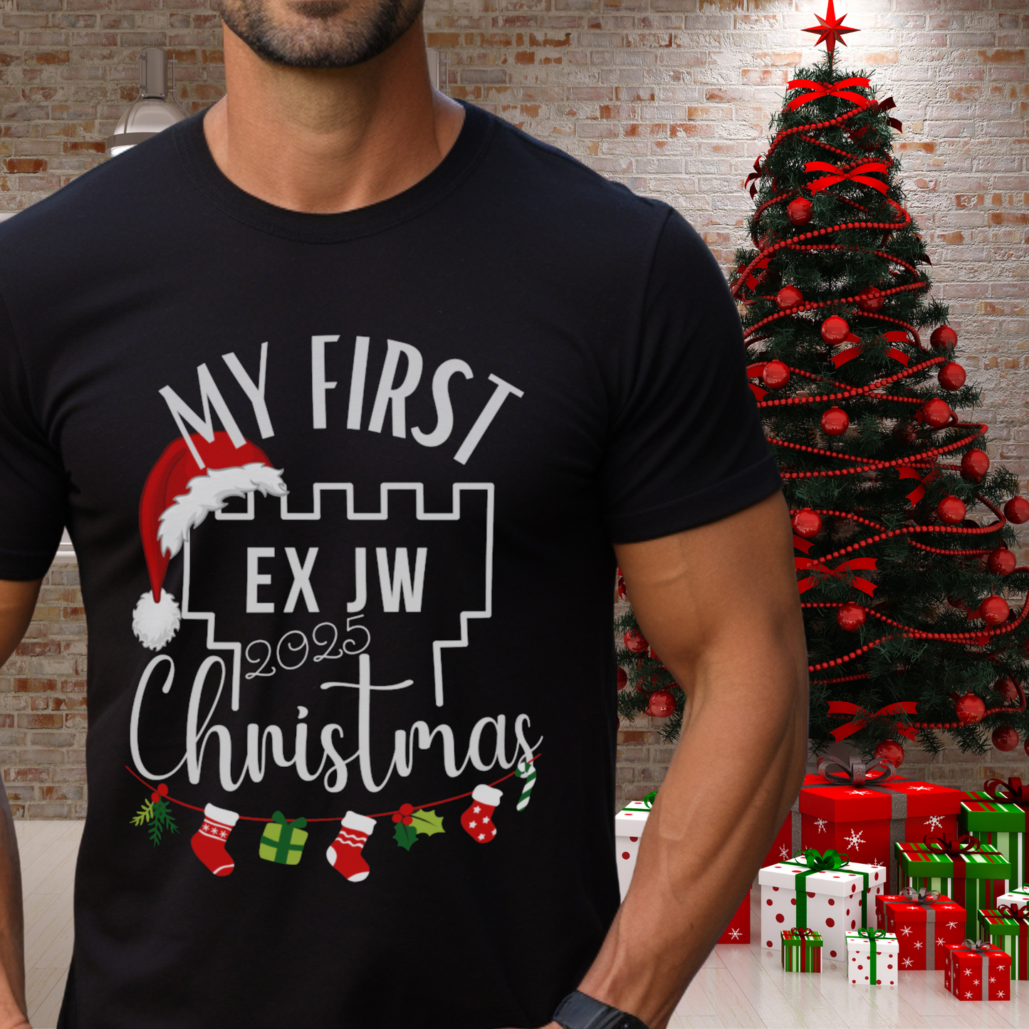 My First Ex JW Christmas T-shirt, First Christmas Free, Cult Survivor Gift