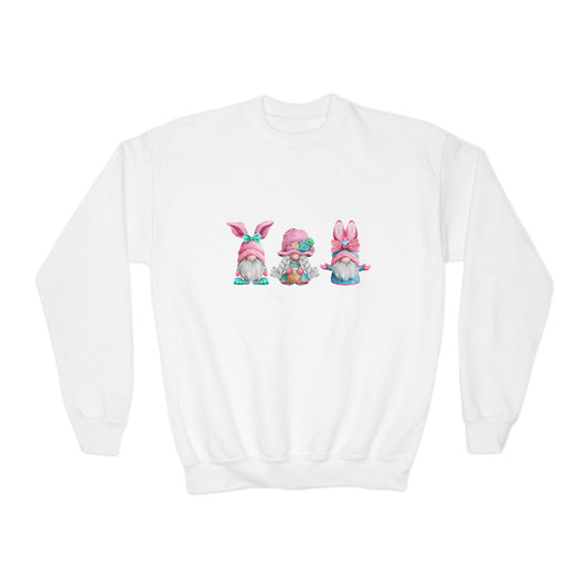 Happy Easter Pastel Gnomes in Bunny Ears Sweatshirt Girl Spring Outfit Gift Idea