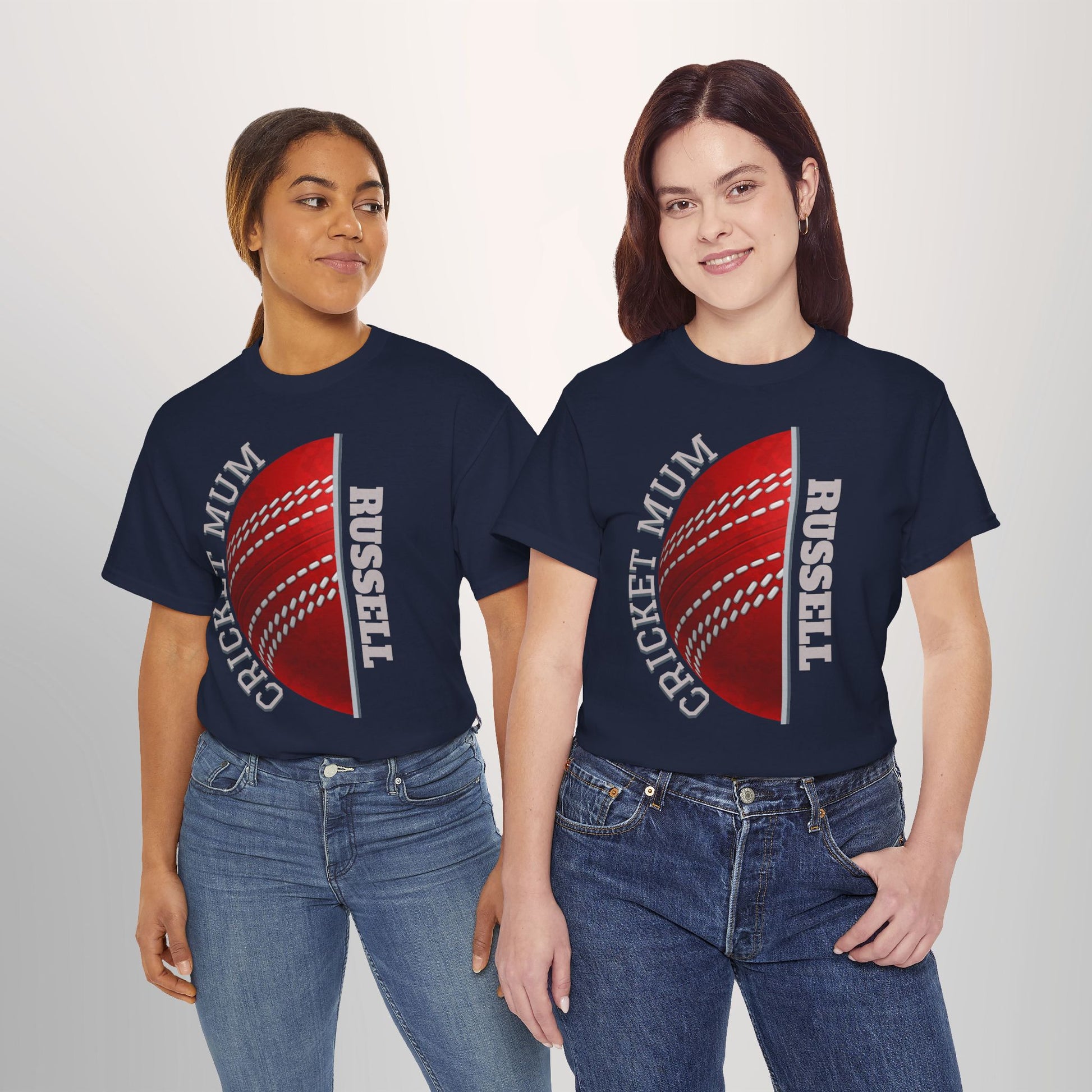 Cricket Mum Personalised T-Shirt Tee | Custom Name Mother's Day Gift Printify