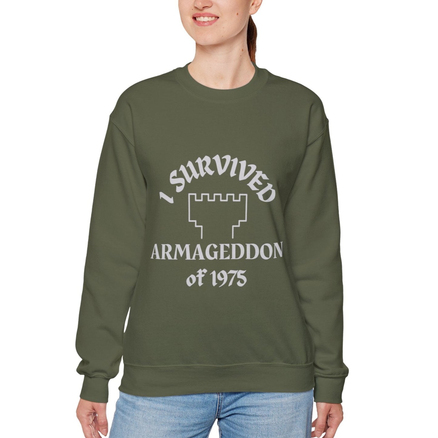 I Survived Armageddon of 1975 Ex JW Unisex Cult Survivor Sweathirt