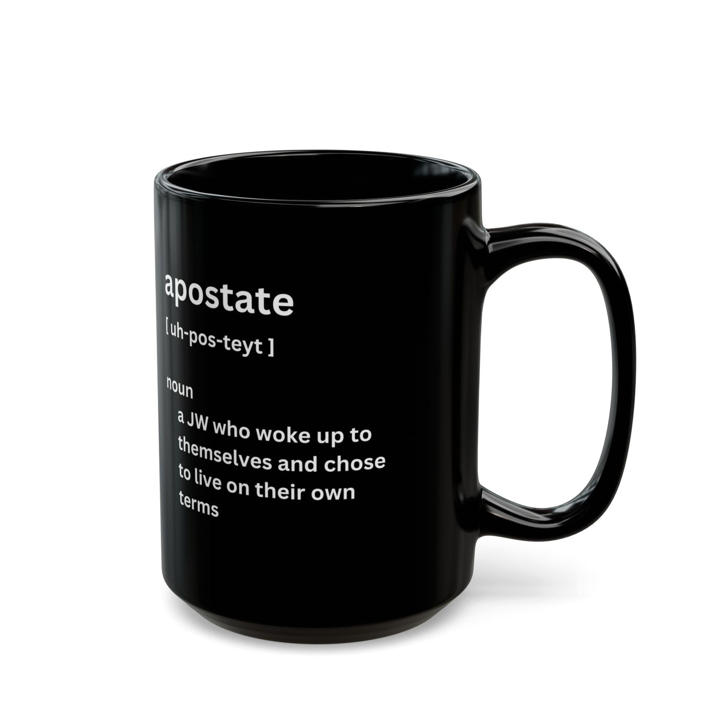 Mug, ex JW apostate design for ex Jehovah's Witness Cult survivor gift, Religious trauma recovery, ex JW gift idea in 2 sizes