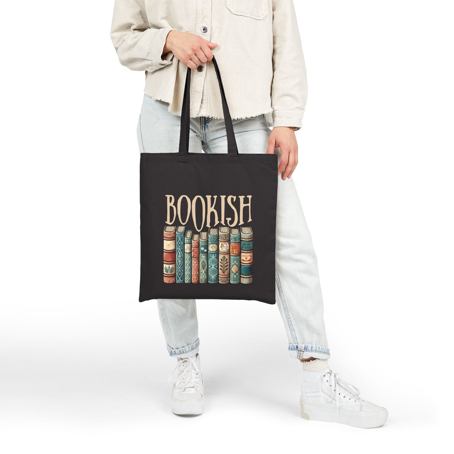 Bookish Cotton Canvas Library Bag Printify