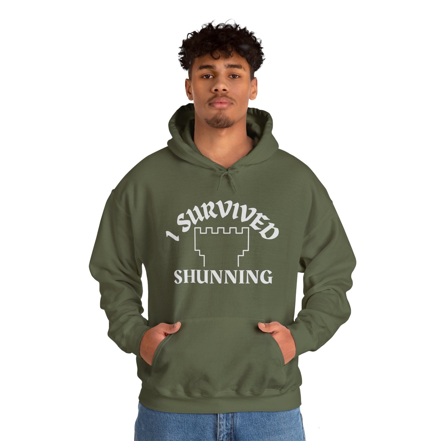 Sudadera unisex de superviviente de culto "Sobreviví al rechazo"