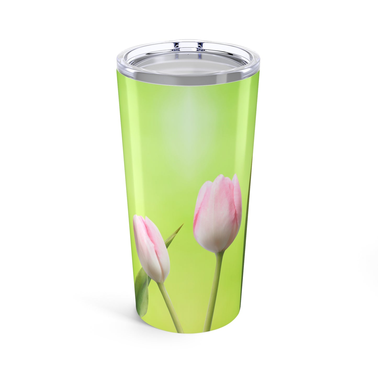 Pink Tulips Skinny Tumbler 20oz