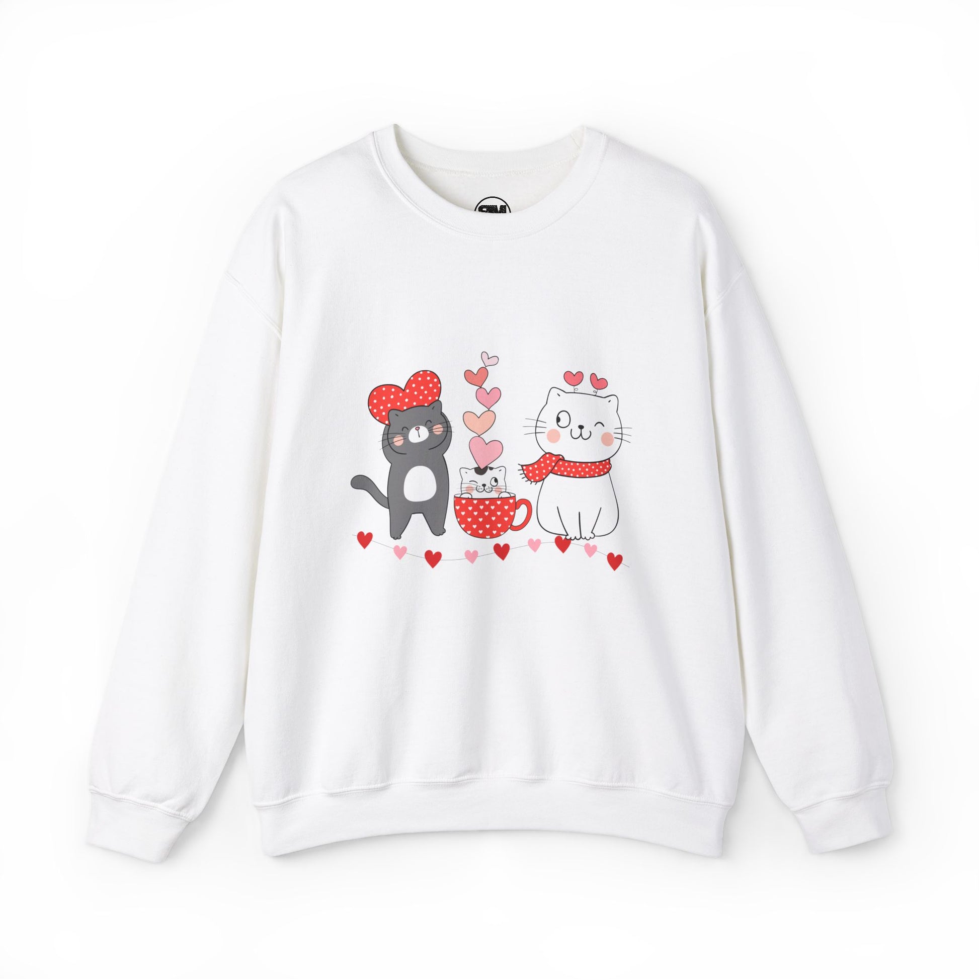 kittens valentine's sweatshirt gift for women