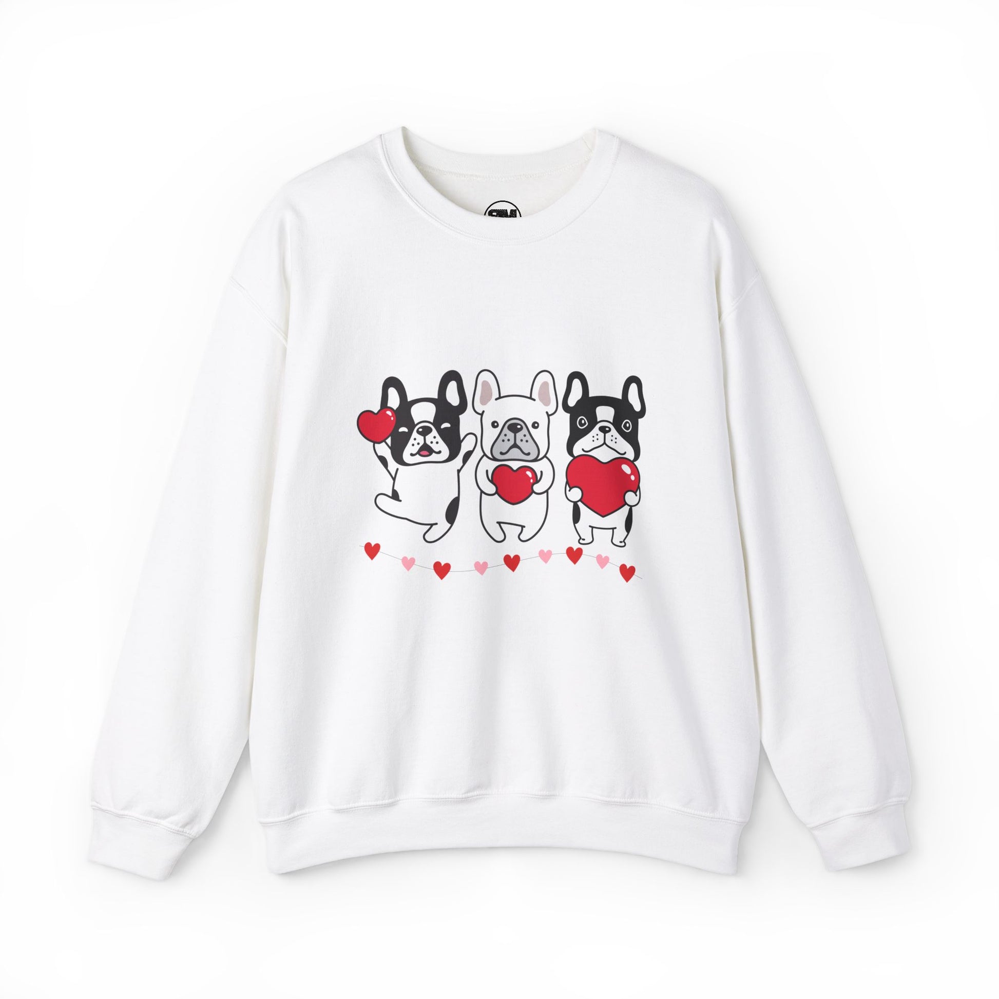french bulldog puppies valentine's sweatshirt