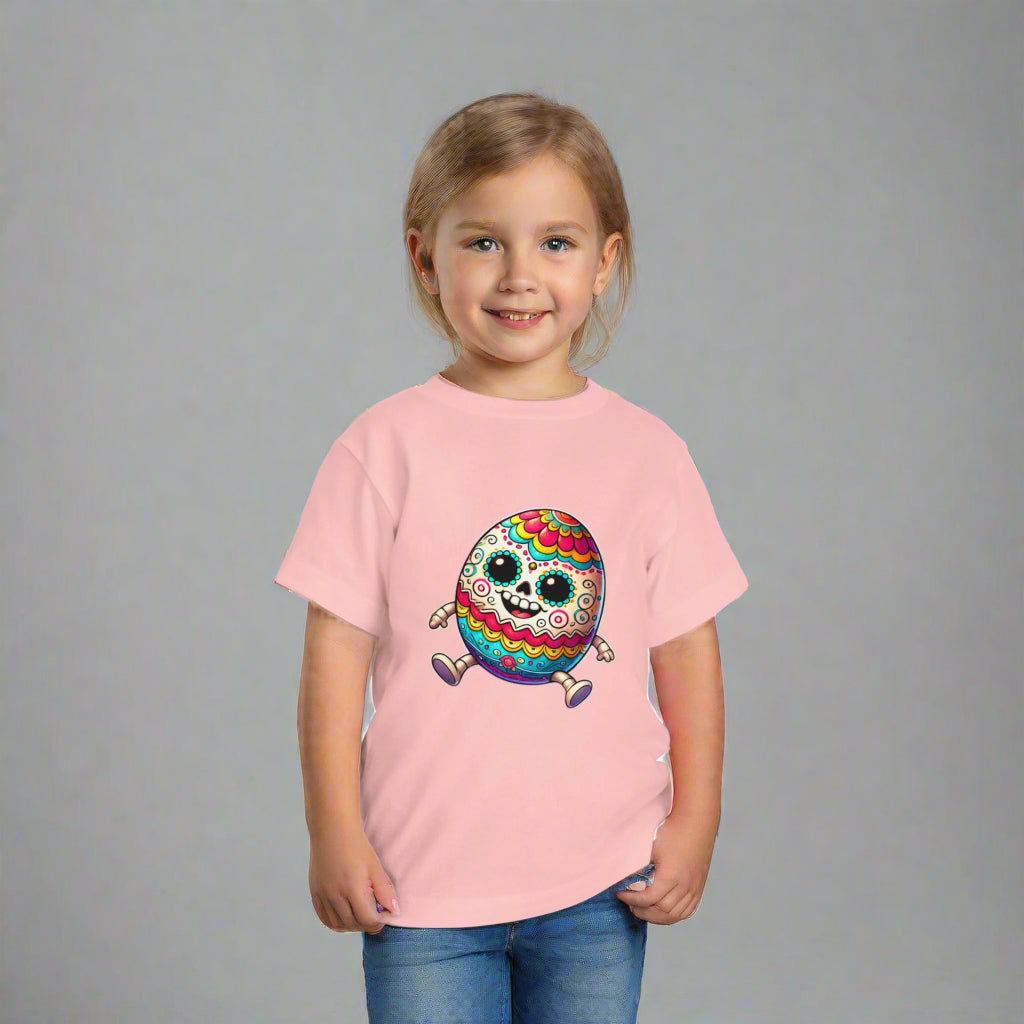 Calavera Sugar Skull Easter Egg Kid's Tshirt