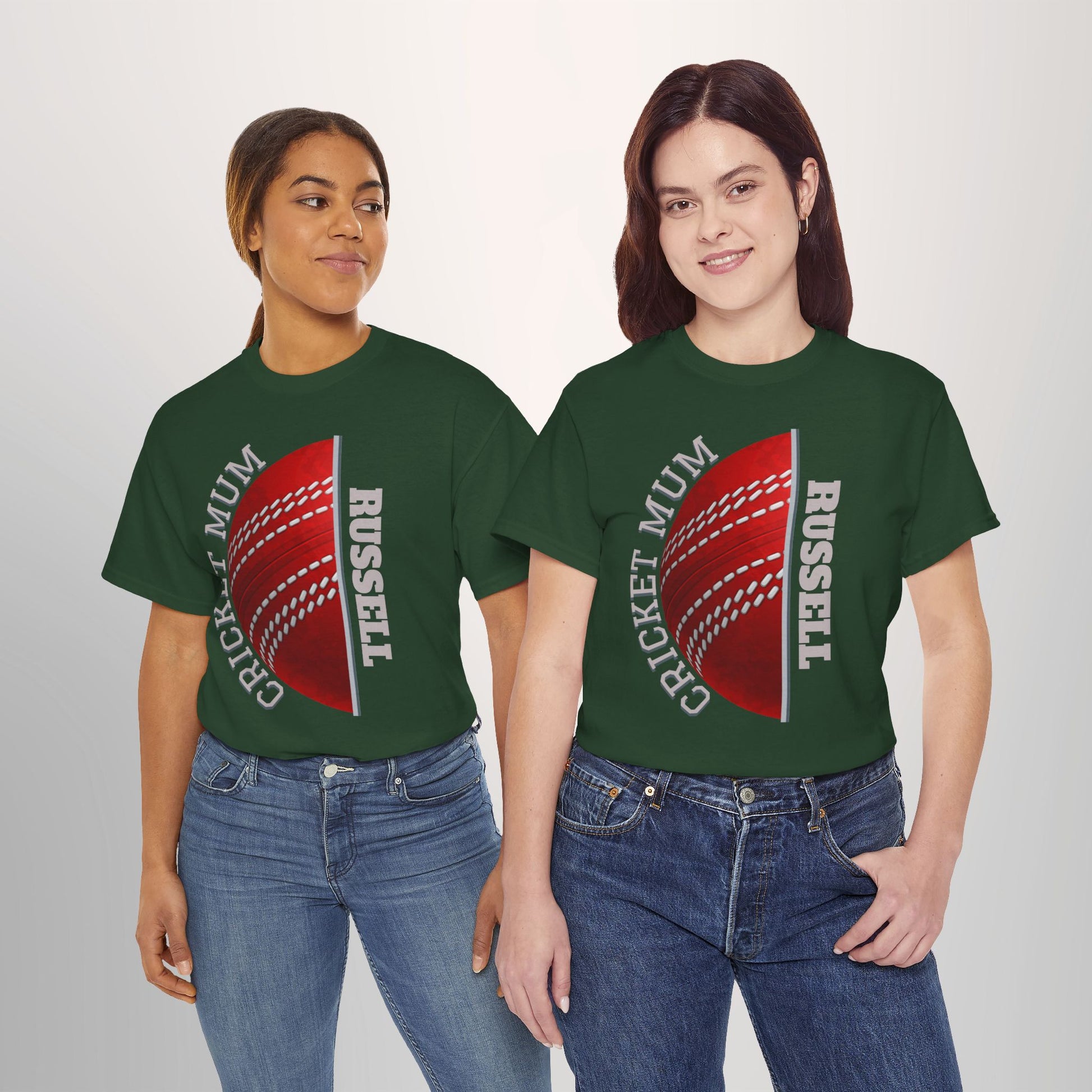 Cricket Mum Personalised T-Shirt Tee | Custom Name Mother's Day Gift Printify