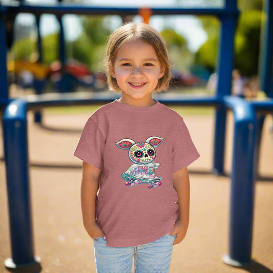Skater Calavera Bunny Kids Tshirt