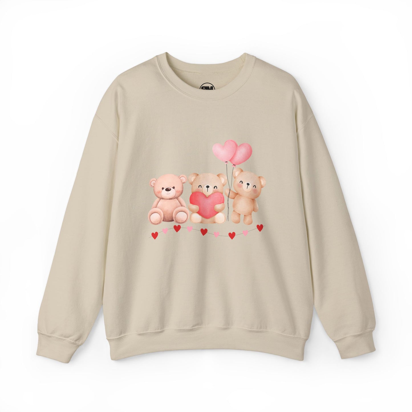 Teddy Bear Valentines Day Sweatshirt, Cute Valentine Pullover for Women