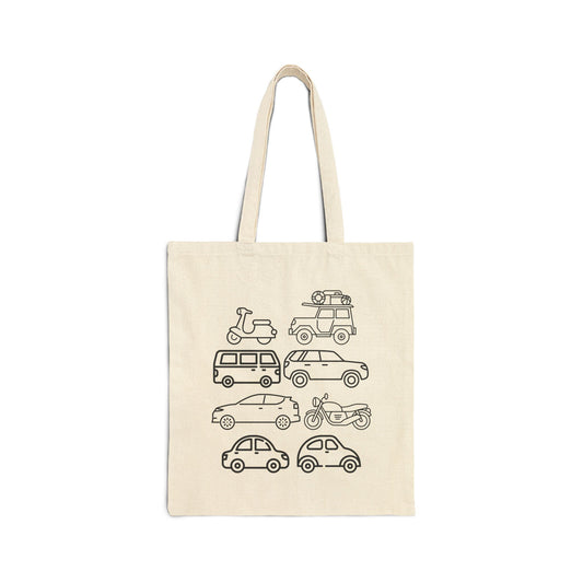 Coloring In Personalized Canvas Tote Bag, Custom Name Book Tote to Color Yourself