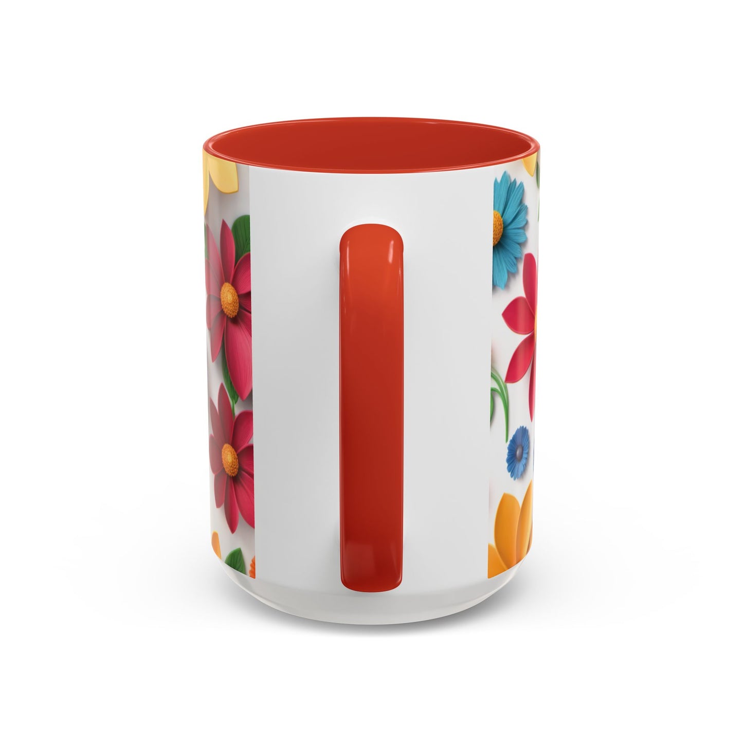 Vibrant 3D Floral Ceramic Mug in 2 sizes.