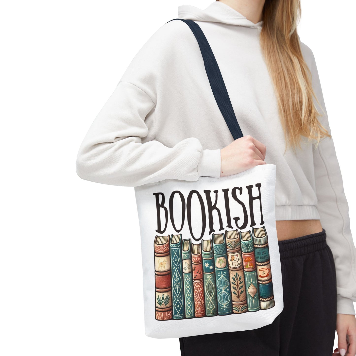 Bookish Library Tote Bag for Literary Bookworms