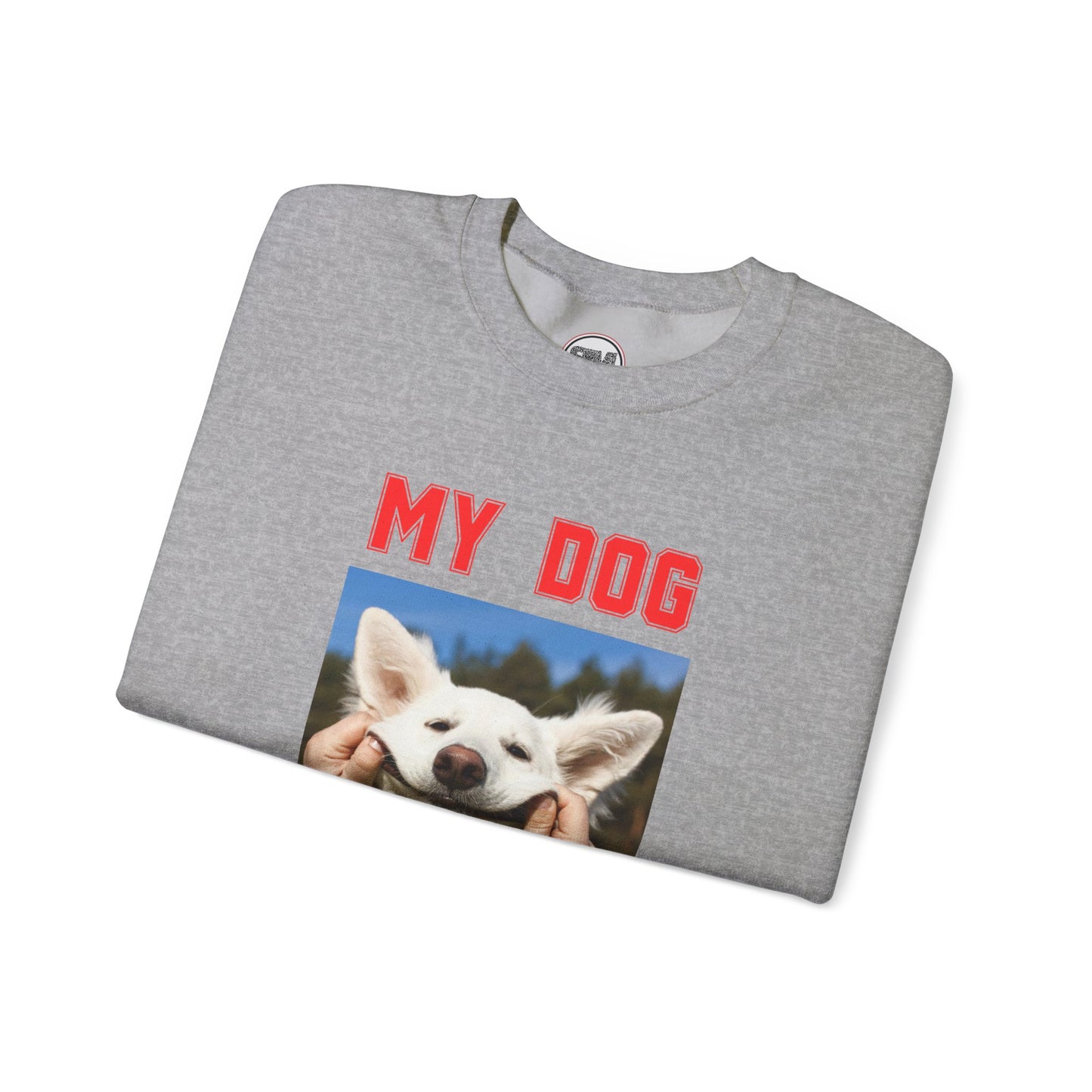 My Dog Valentine Custom Pet Photo Sweatshirt