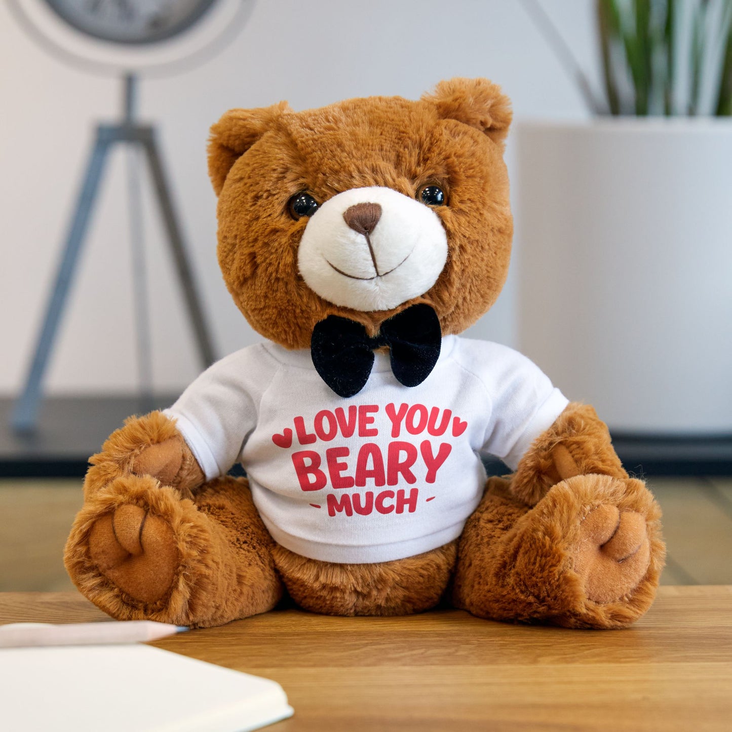 I Love You Beary Much Teddy Bear – Adorable Valentine's Day Plush Gift Printify