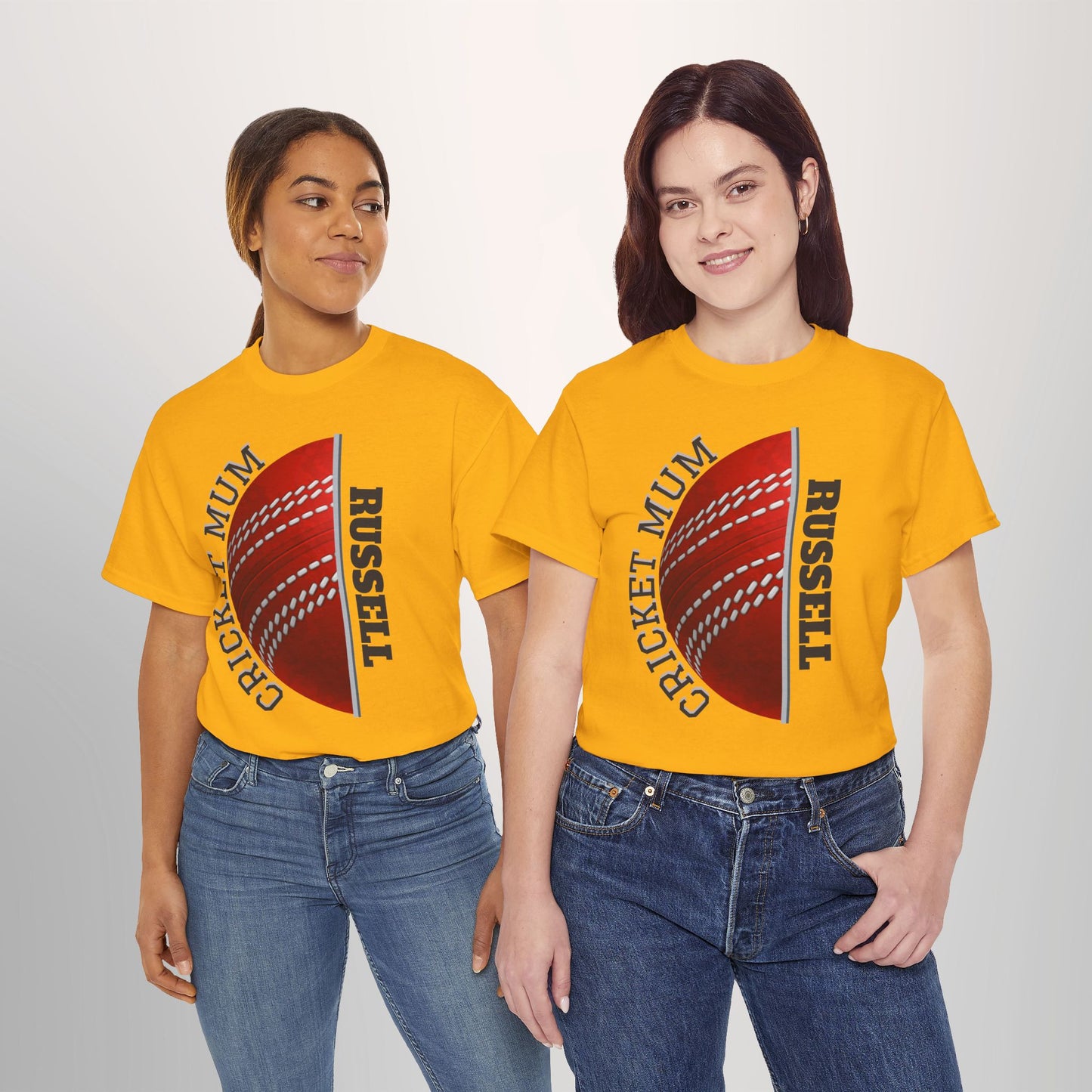 Cricket Mum Personalised T-Shirt Tee | Custom Name Mother's Day Gift Printify