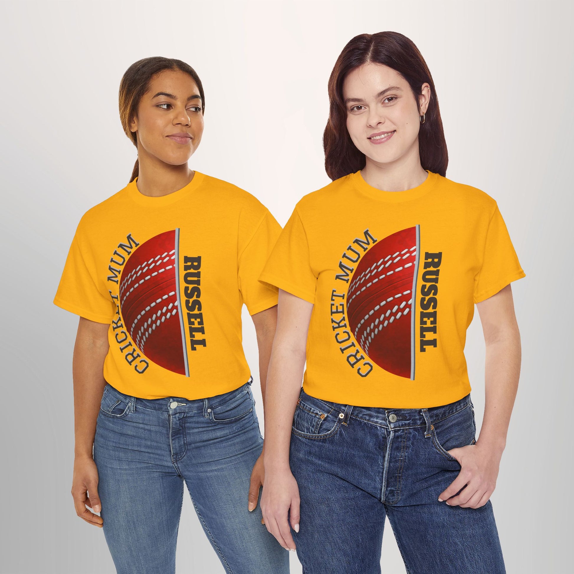Cricket Mum Personalised T-Shirt Tee | Custom Name Mother's Day Gift Printify