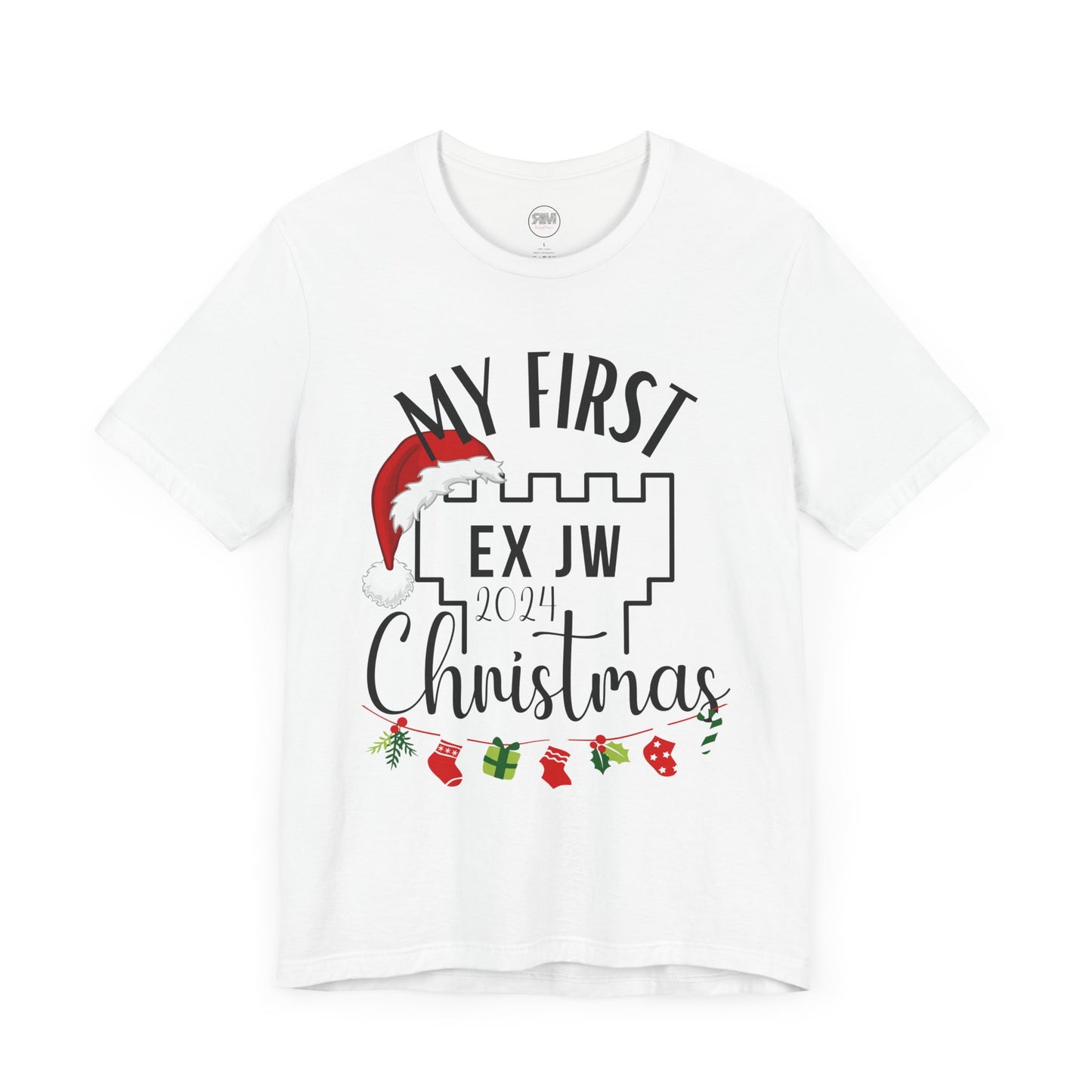 My First Ex JW Christmas Shirt, My First Christmas t-shirt, Cute Christmas Shirt, Christmas Gift, Unisex Christmas Tee in 2 Colors