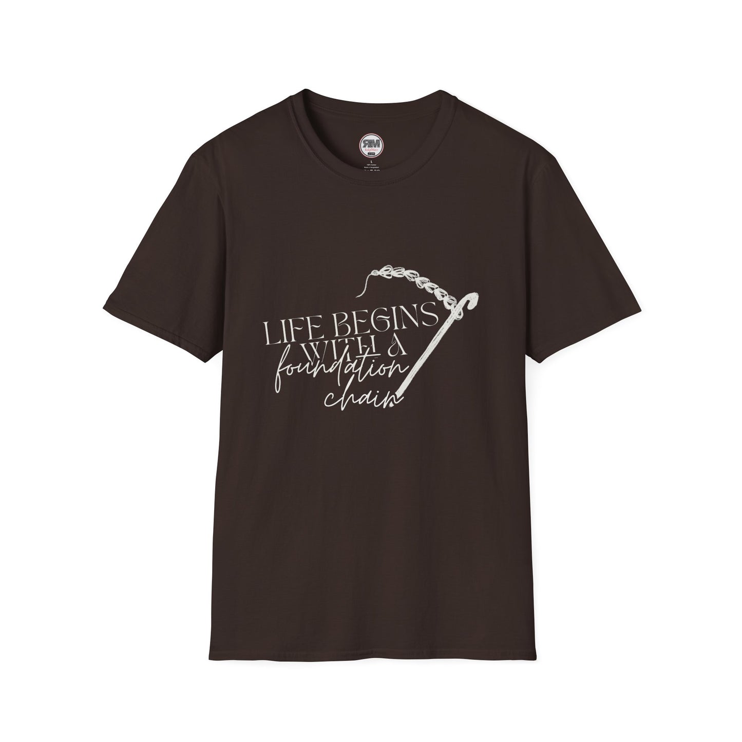 Life Begins With a Foundation Chain Tee