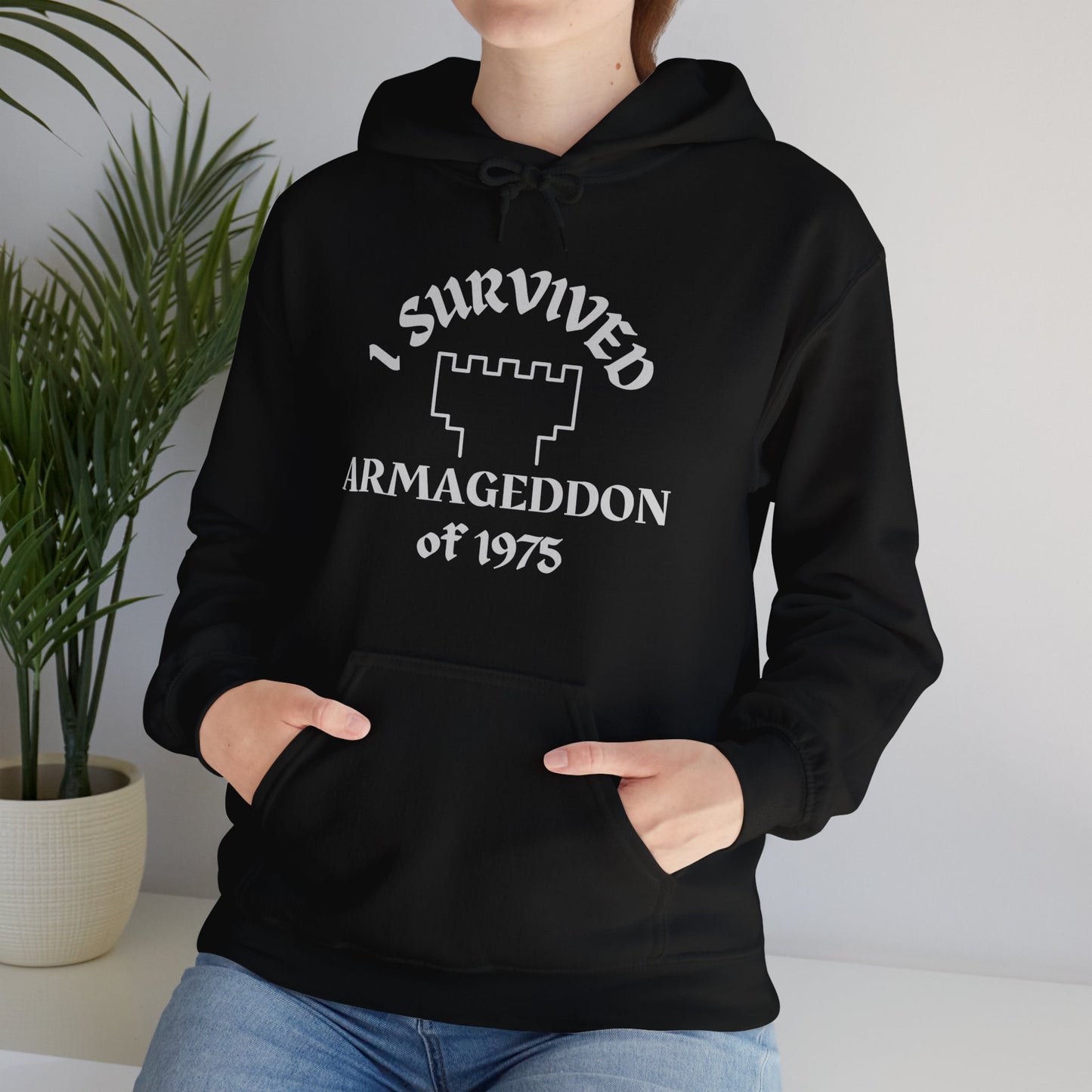 Sobreviví al Armagedón de 1975 Sudadera unisex con capucha de ex testigo de Jehová