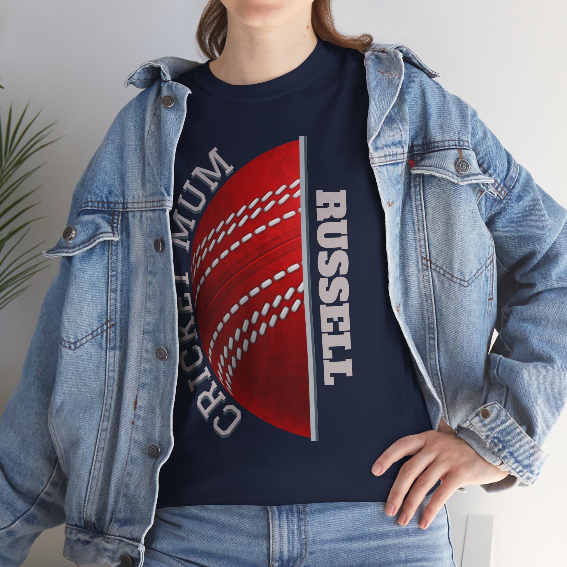 Cricket Mum Personalised T-Shirt Tee | Custom Name Mother's Day Gift Printify