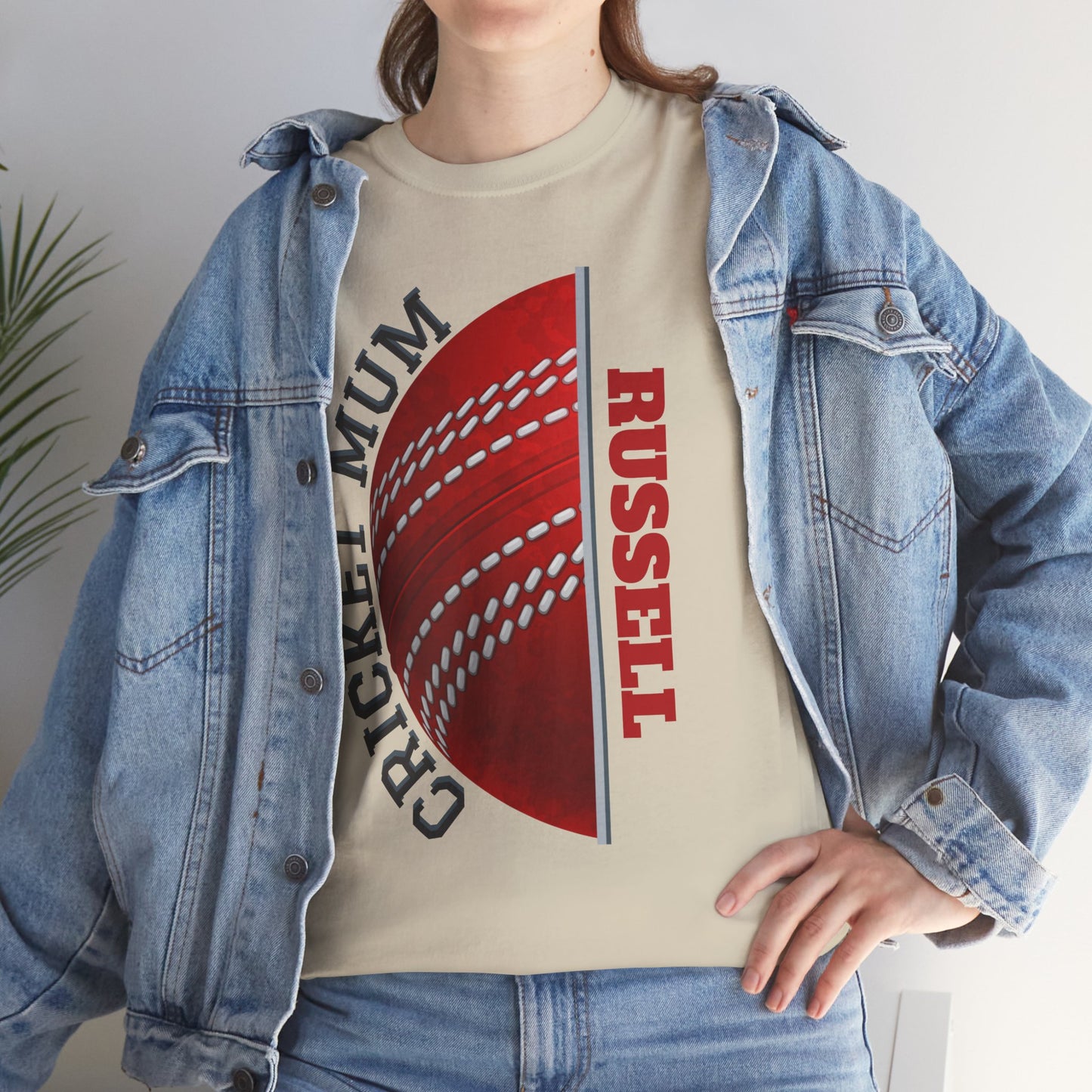 Cricket Mum Personalised T-Shirt Tee | Custom Name Mother's Day Gift Printify
