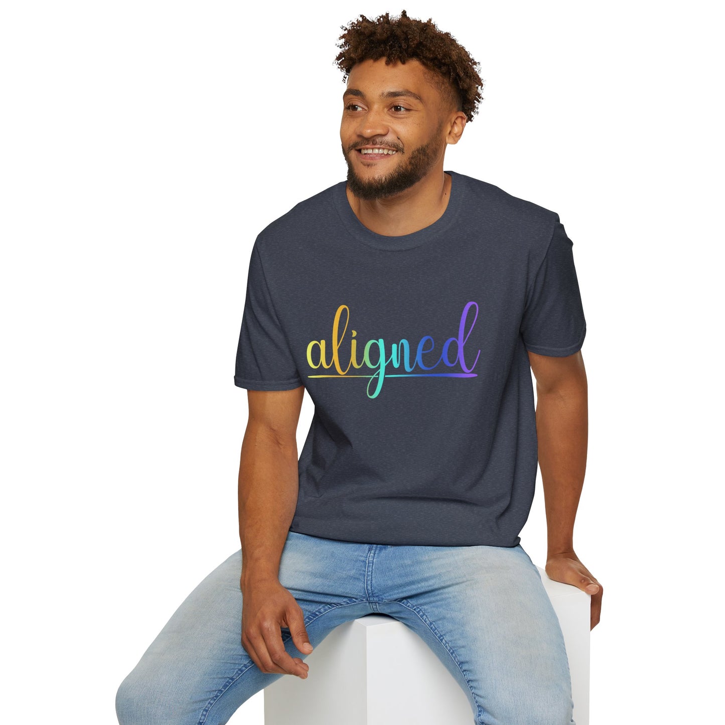 Aligned Ombre Unisex Tee