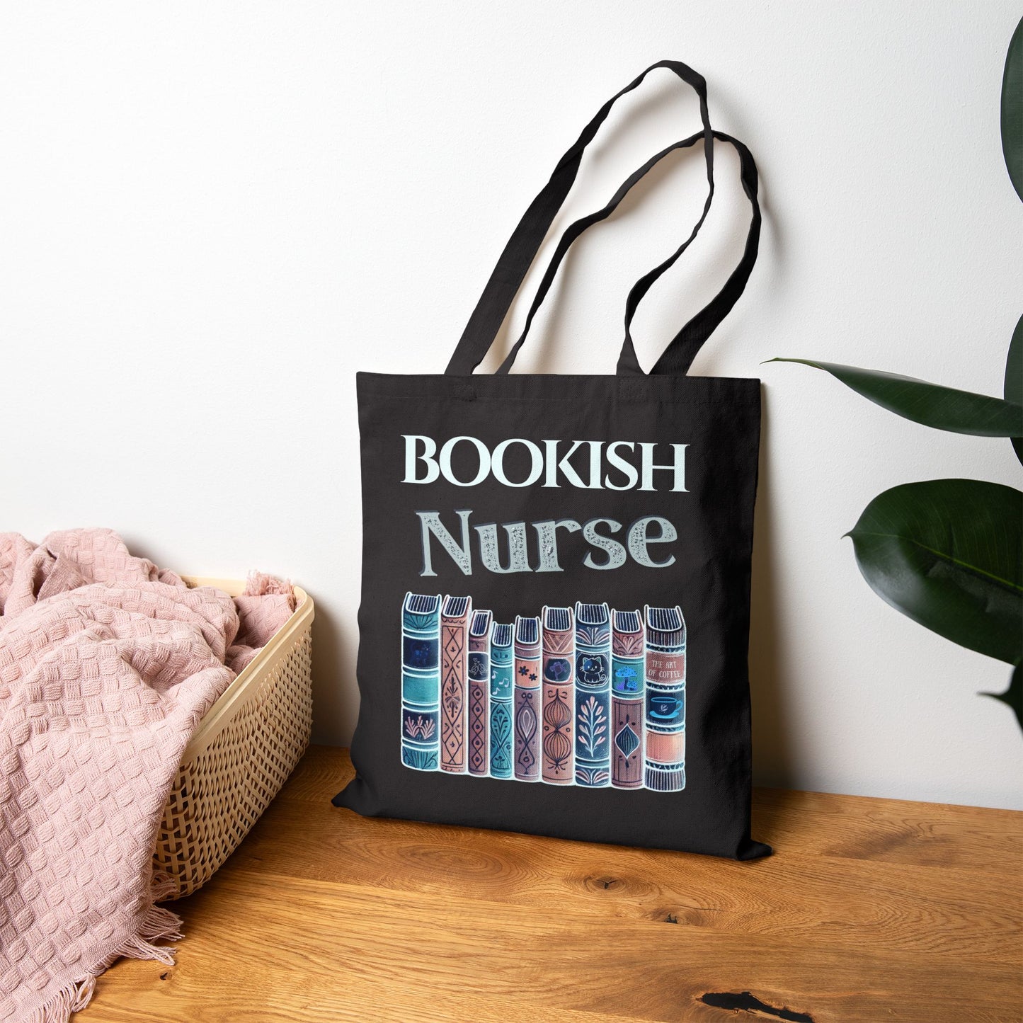 Bookish Nurse Tote Bag - Canvas Book Lover Gift Printify