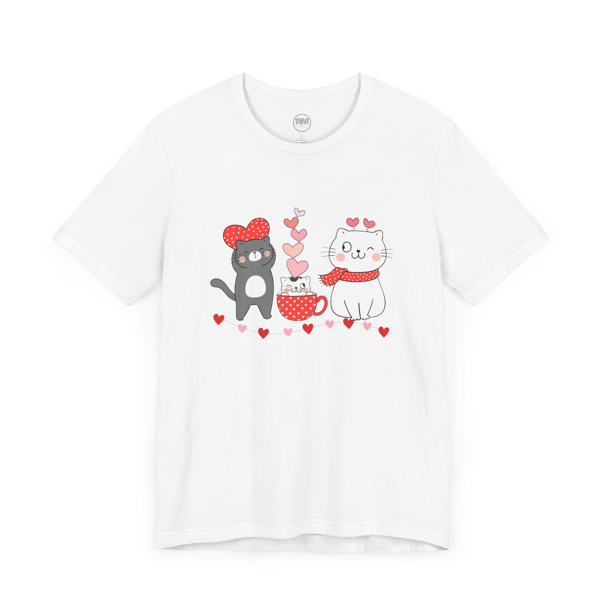 valentine's day kittens women's clothing tshirt gift