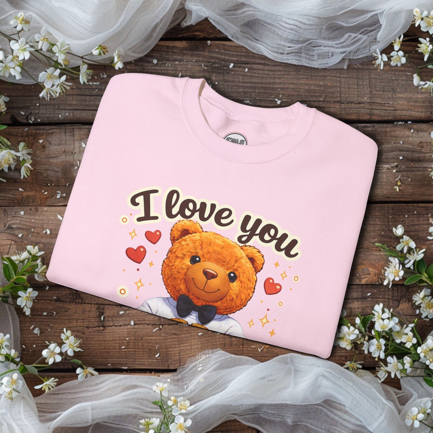 I Love You Beary Much Sweatshirt Cute Teddy Bear Valentine's Day Gift, Funny Pun Anniversary Gift Printify
