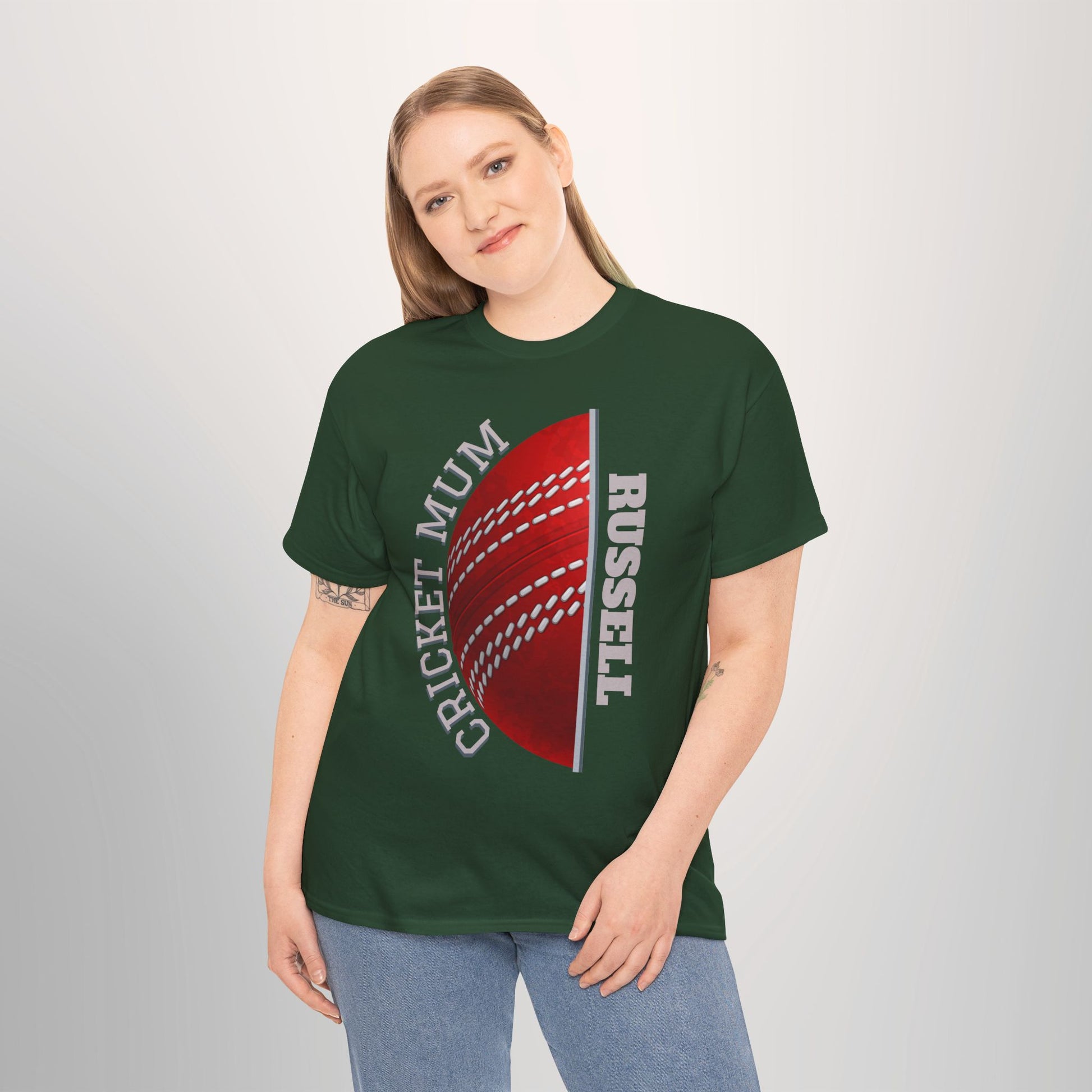 Cricket Mum Personalised T-Shirt Tee | Custom Name Mother's Day Gift Printify