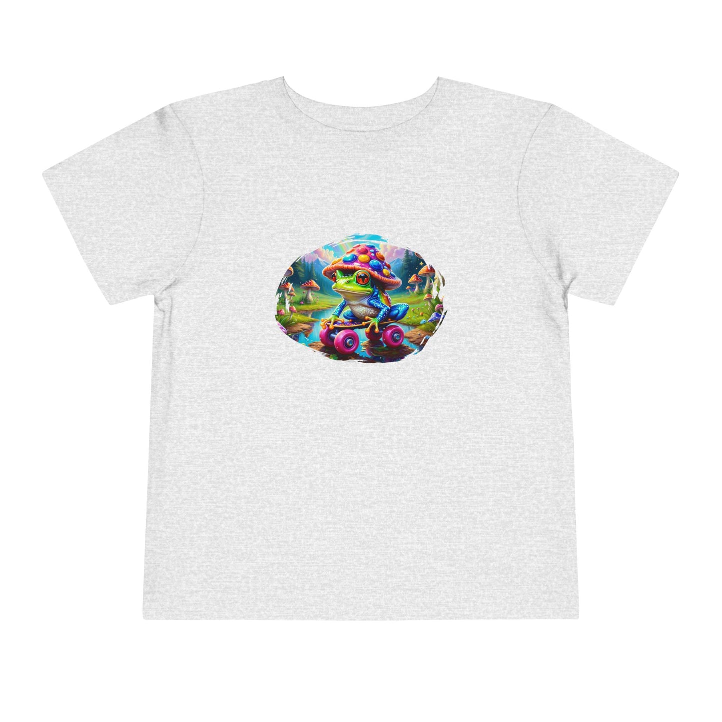 Cute Skater Frog Children's Graphic Tshirt Kid's Clothing