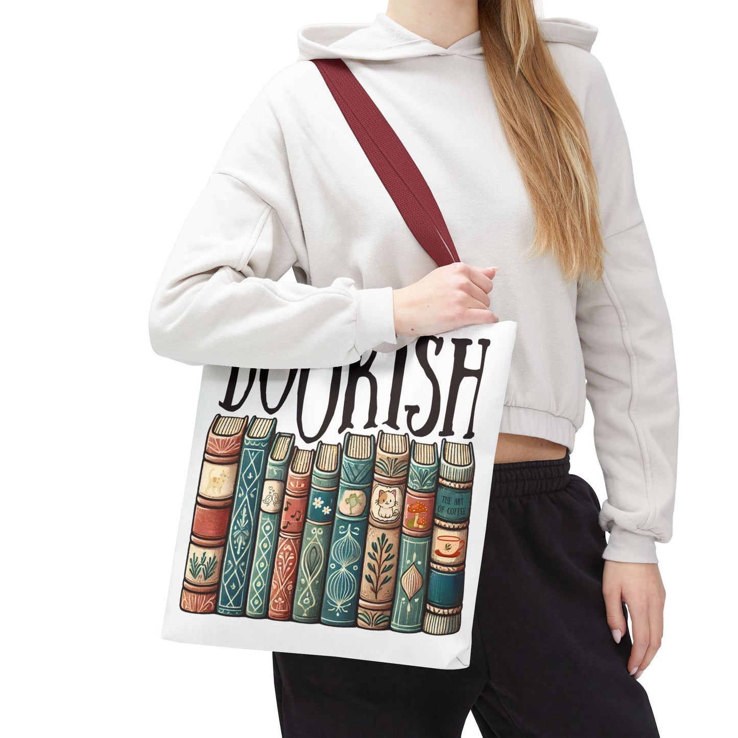 Bookish Library Tote Bag for Literary Bookworms