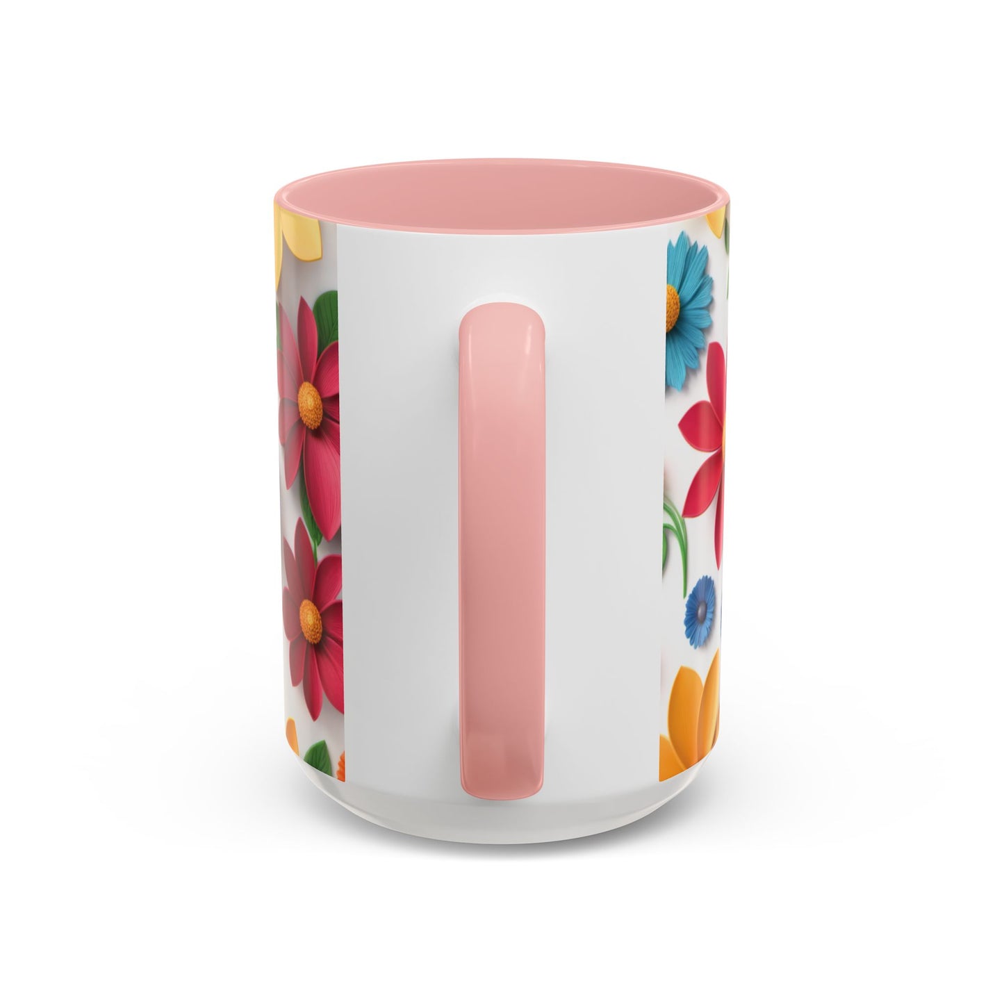 Vibrant 3D Floral Ceramic Mug in 2 sizes.