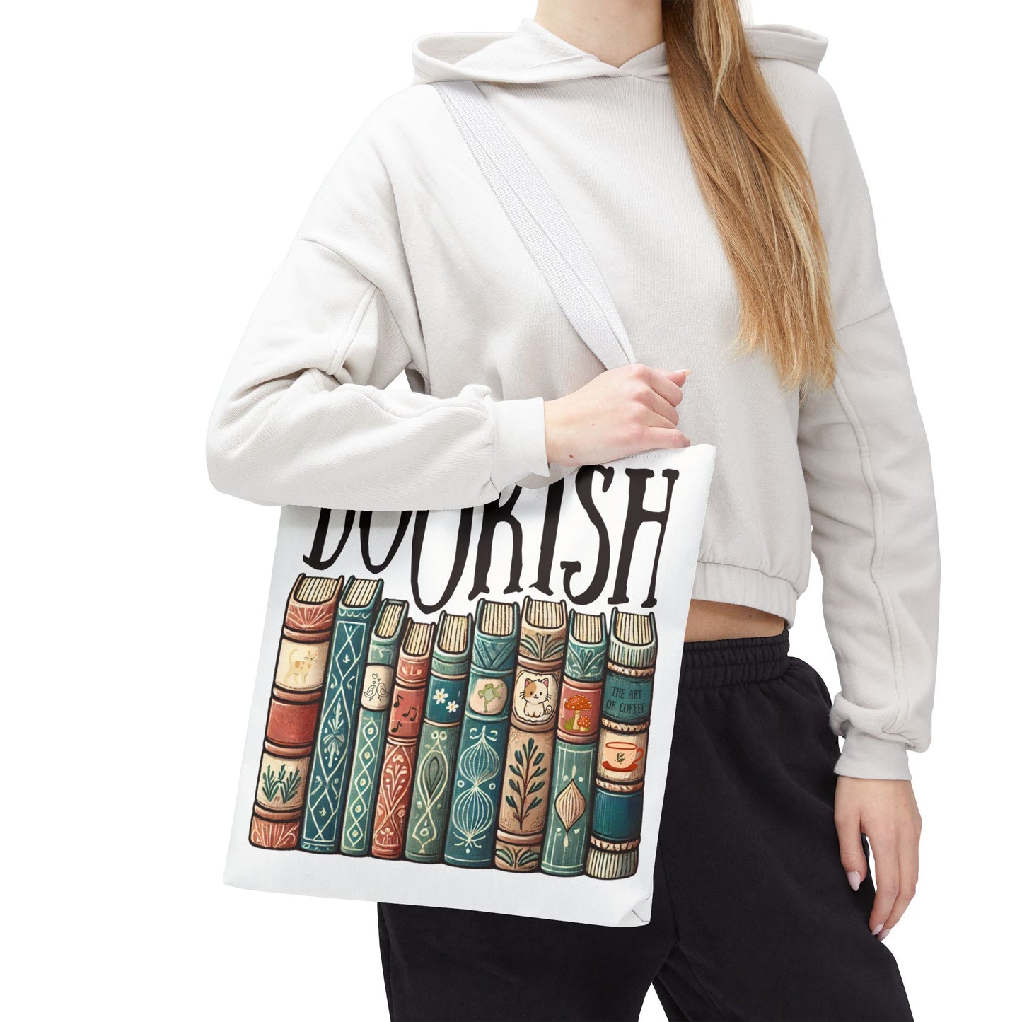 Bookish Library Tote Bag for Literary Bookworms