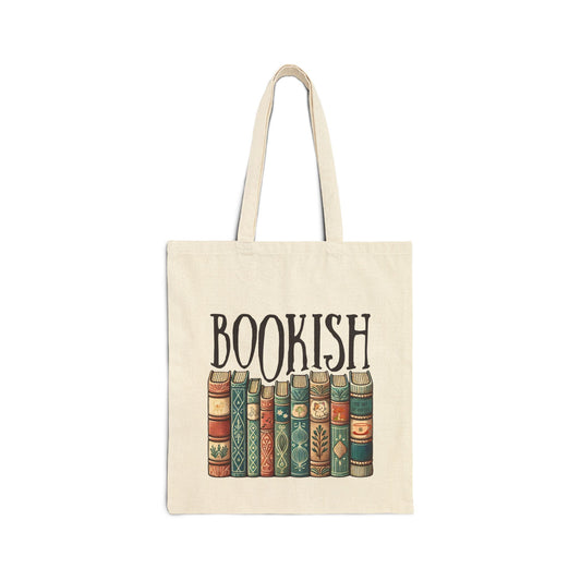 Bookish Cotton Canvas Library Bag Printify