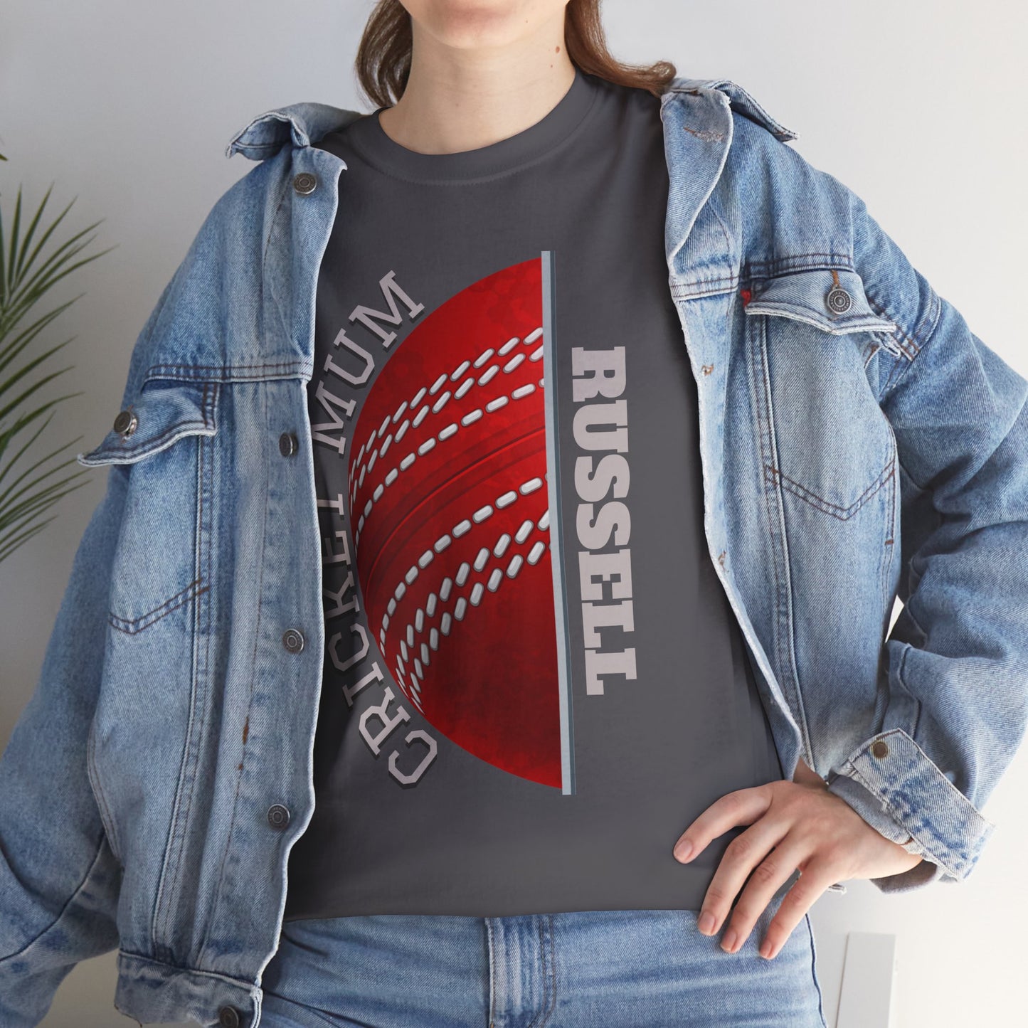 Cricket Mum Personalised T-Shirt Tee | Custom Name Mother's Day Gift Printify