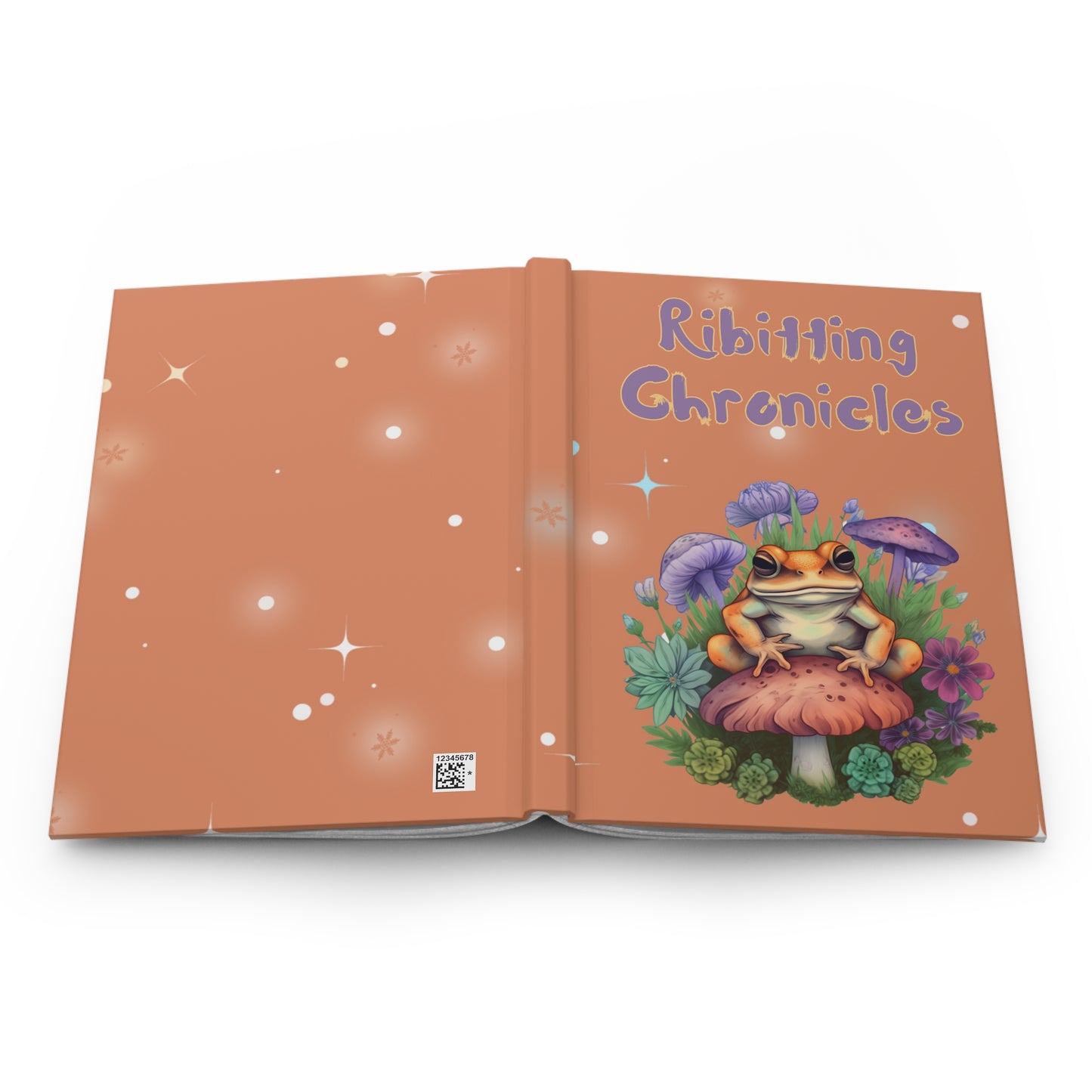 Frog Stationary Ribitting Chronicles Hardcover Journal Lined Notebook for Frog Lover Gift A5 Journal Style 7