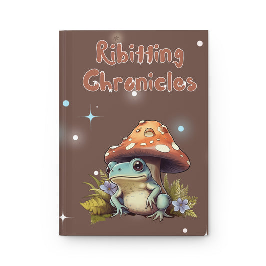 Cuaderno de tapa dura con diseño de ranas, cuaderno rayado, regalo para amantes de las ranas, estilo diario A5, 11 