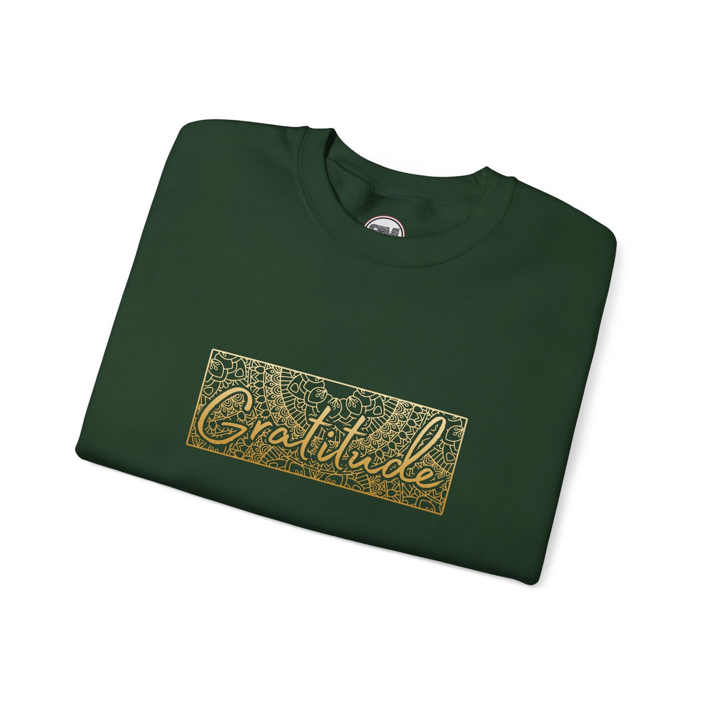 Gratitude Mandala Unisex Sweatshirt, Mindful Graphic Pullover