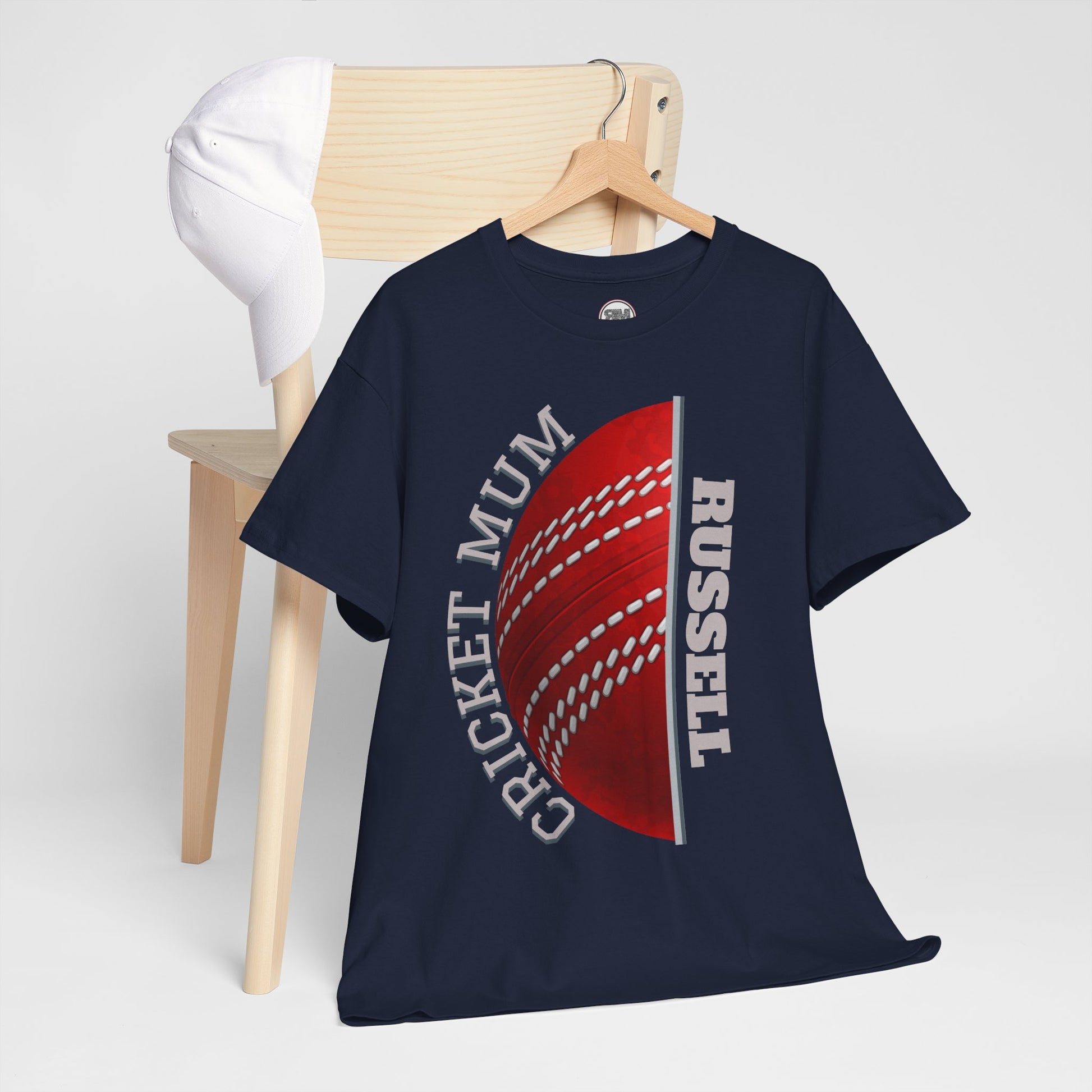 Cricket Mum Personalised T-Shirt Tee | Custom Name Mother's Day Gift Printify