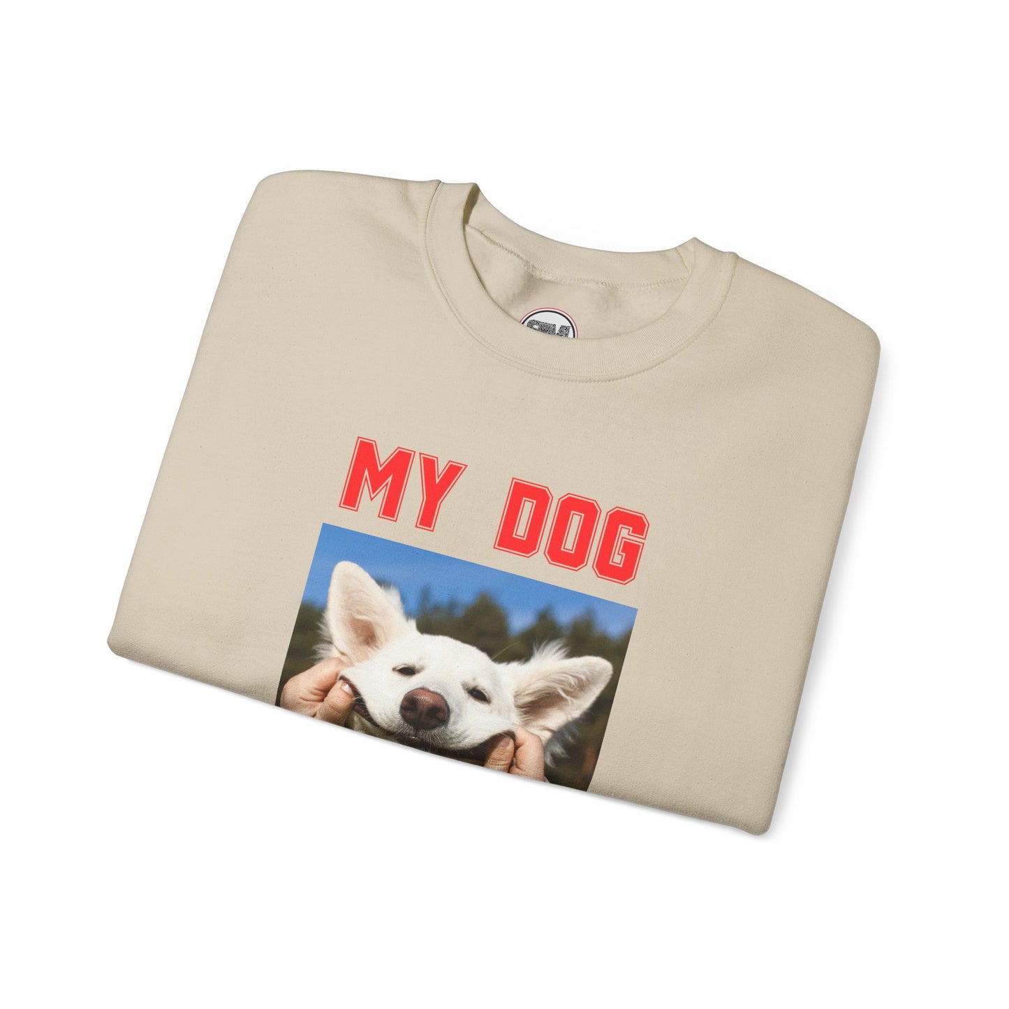 My Dog Valentine Custom Pet Photo Sweatshirt