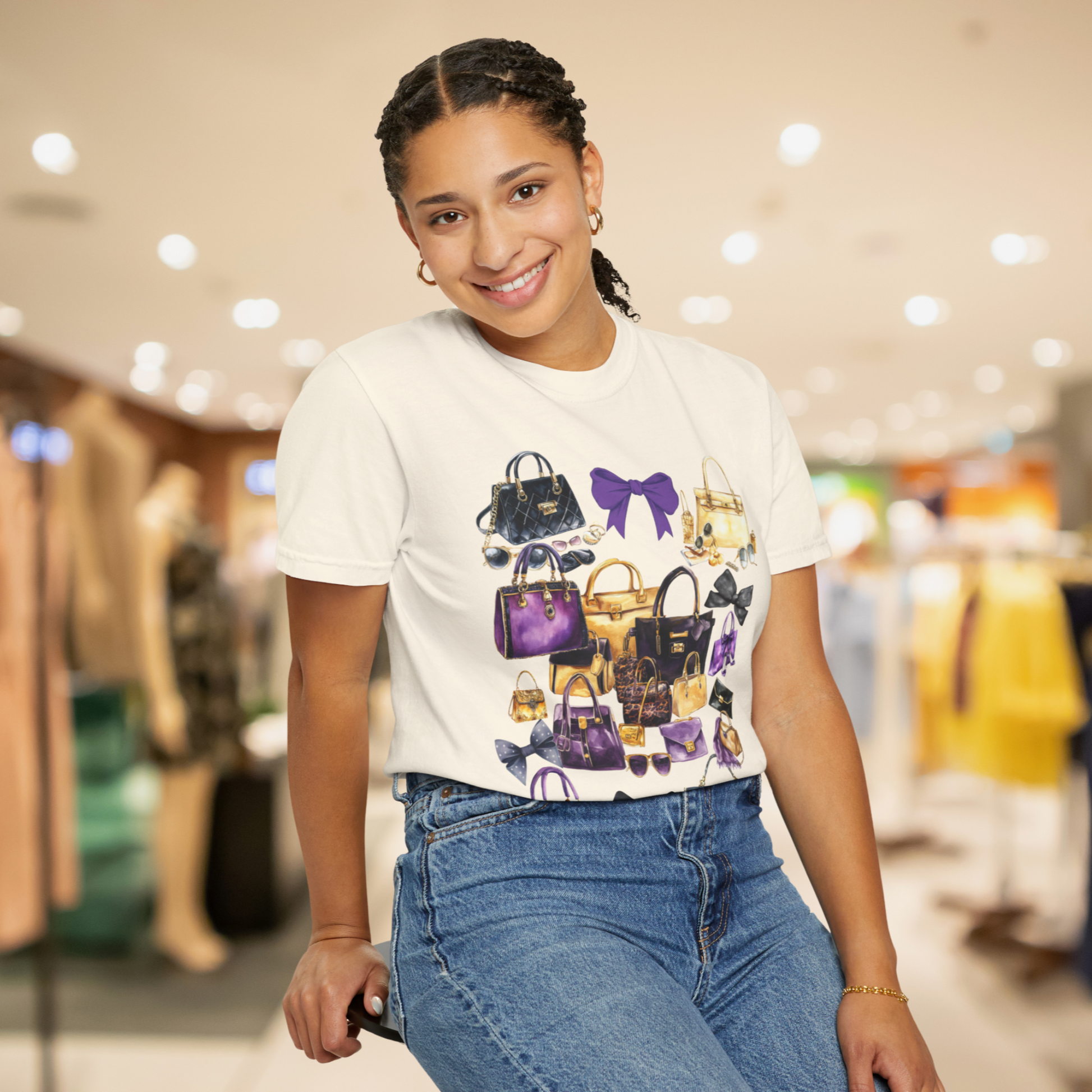 coquette handbags design tshirt for women