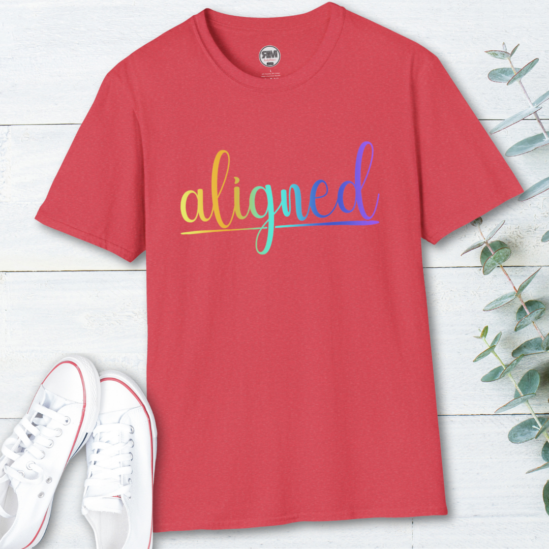 Aligned Ombre Unisex Tee Printify