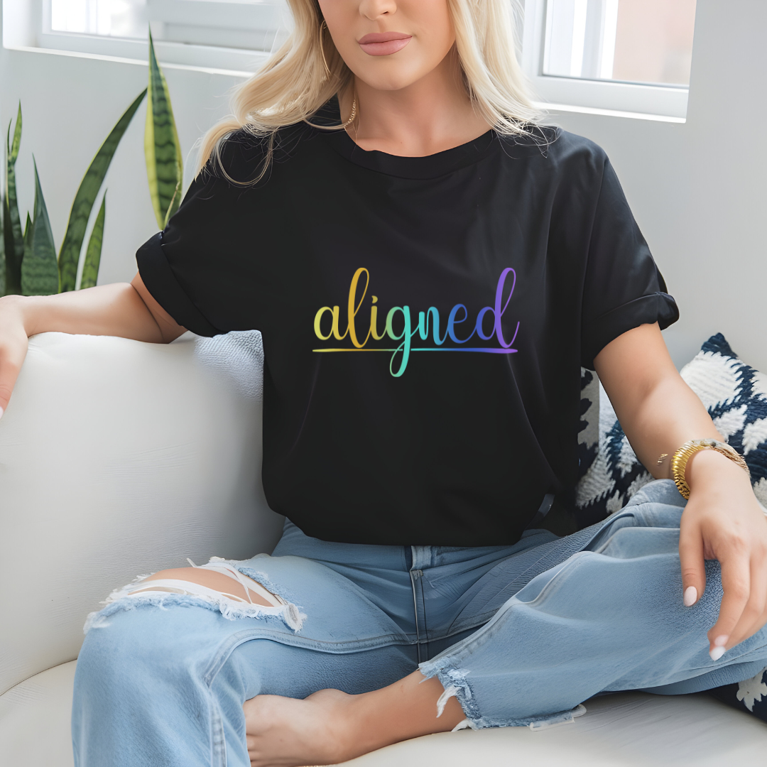 Aligned Ombre Unisex Tee Printify