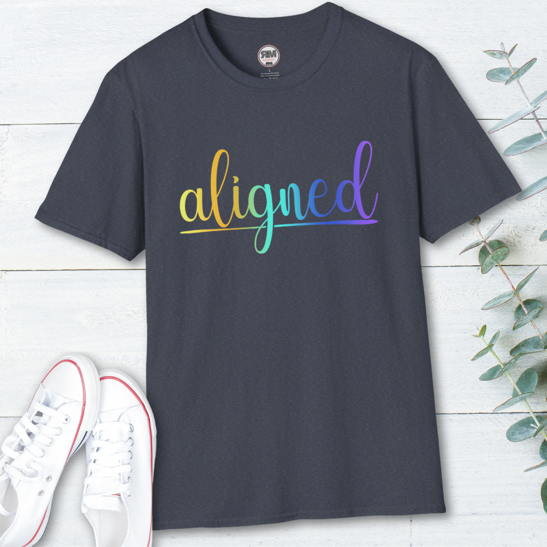 Aligned Ombre Unisex Tee Printify
