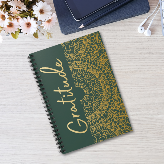 Gratitude Journal Spiral Notebook - Daily Mindfulness & Manifestation Planner