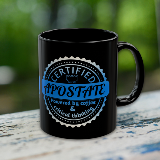 Certified Apostate Mug, Ex JW Coffee Cup, Cult Survivor Gift
