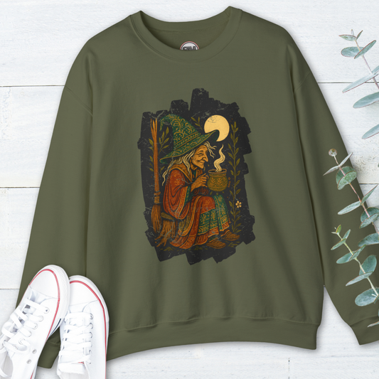 Witch’s Brew Unisex Sweatshirt – Mystic Cottagecore Potion Lover Pullover